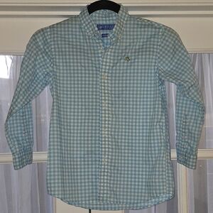 Boys J Bailey  Blue Gingham Button Down Shirt